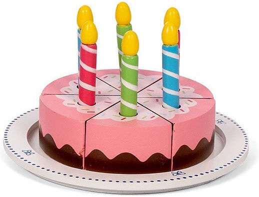 MamaMemo Wooden Cake Toys for Ages 3 Plus 13 Pieces