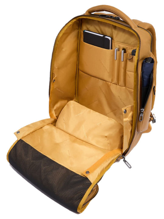 Piquadro Geantă Rucsacuri pentru laptop 15.6" în culoarea Galben