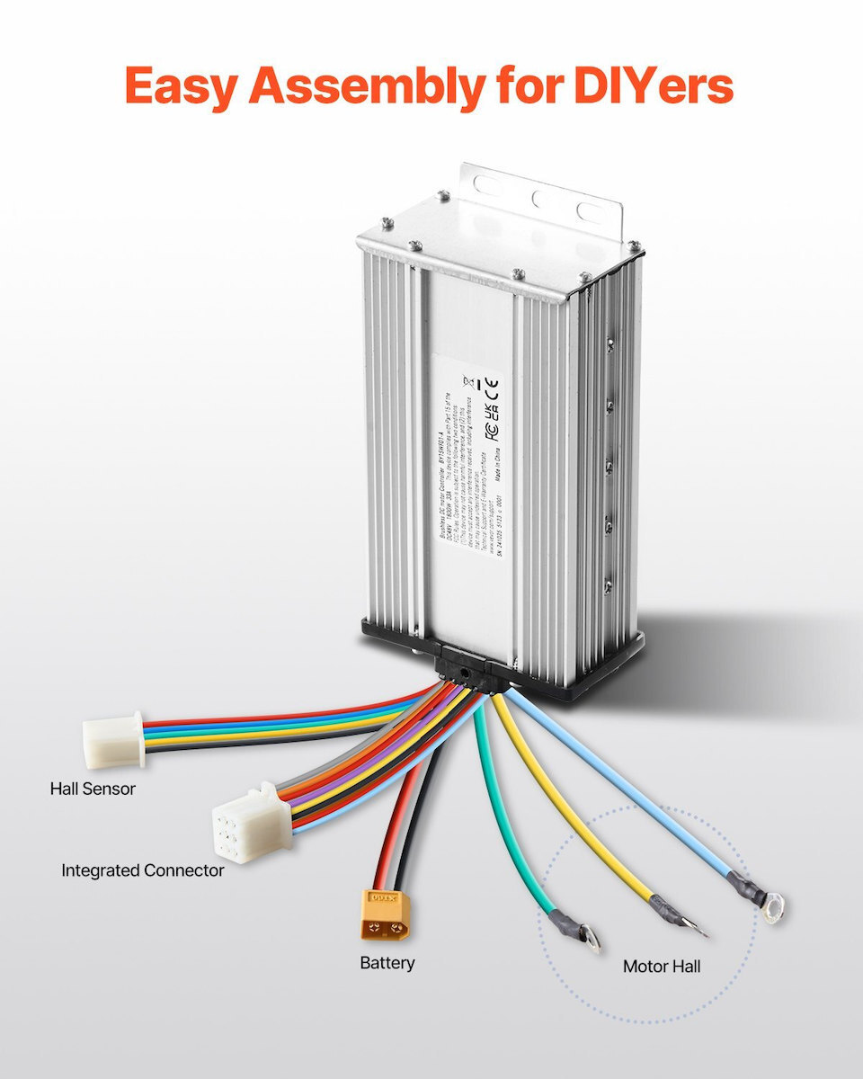 2000W Electric Brushless DC Motor Kit 48V 4300rpm – With Upgraded Controller, 150kg Load