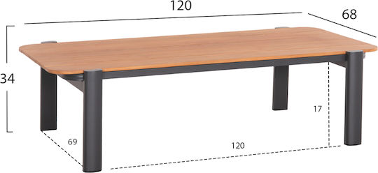 Set Mobilier Exterior Elara 4 Piese Gri Cu Perne