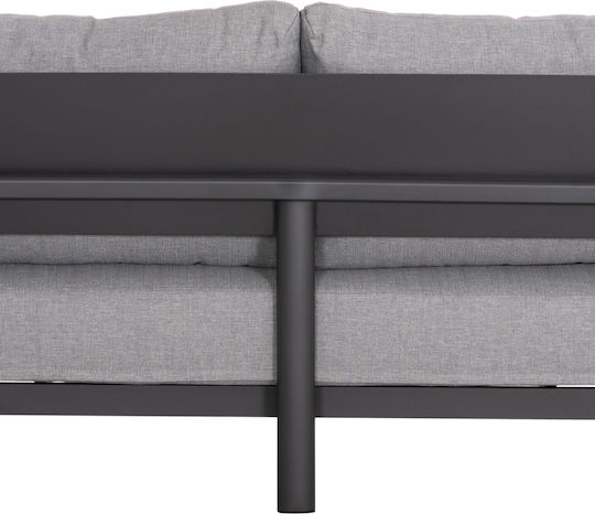 Set Mobilier Exterior Elara 4 Piese Gri Cu Perne