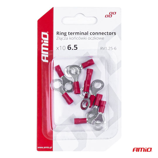 AMiO Ring Terminal Red 10pcs 03078