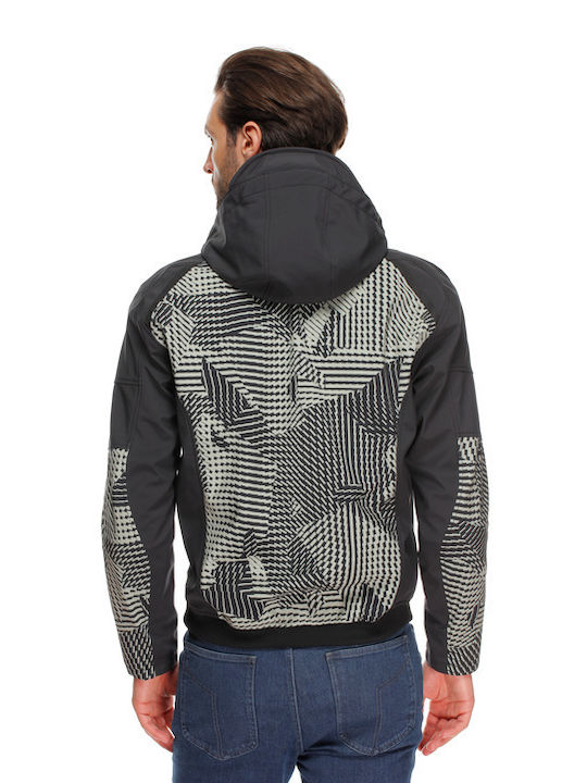 Dainese Ignite 2 Tex Winter Men's Motorcycle Jacket Black / Moss Gray
