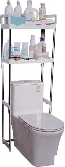 Επιδαπέδια Ραφιέρα Μπάνιου Inox 50.5x25x140cm Ασημί Επιδαπέδια Ραφιέρα Μπάνιου Inox 50.5x25x140cm Ασημί