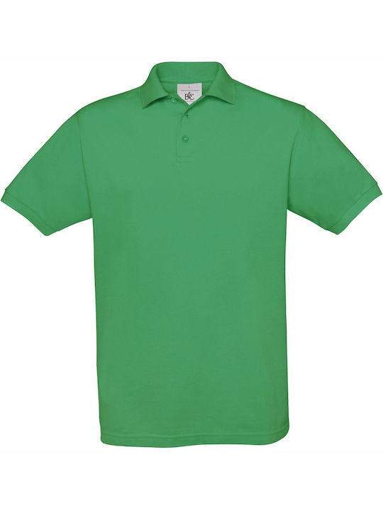 B&C Kelly Men's Short Sleeve Promotional Blouse Kelly green