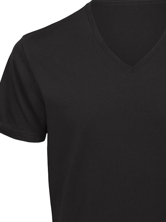 B&C Ανδρικό Διαφημιστικό T-shirt Κοντομάνικο Black