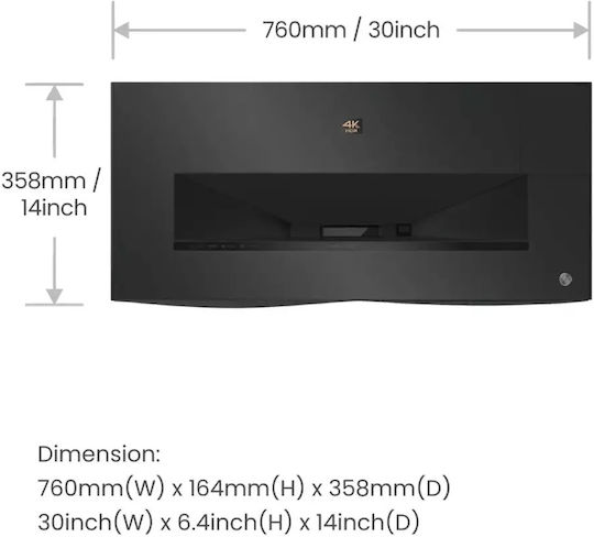BenQ V5000i Projector DLP 4K Ultra HD Laser με Wi-Fi και Ενσωματωμένα Ηχεία