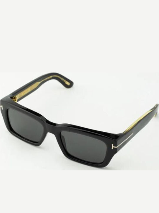Tom Ford Icon Collection Unisex Γυαλιά Ηλίου με Μαύρο Κοκκάλινο Σκελετό και Γκρι Ντεγκραντέ Φακό FT1203 01A