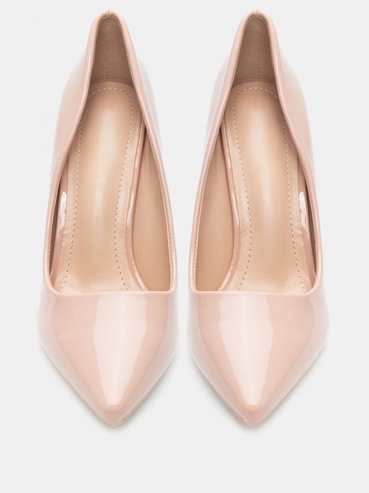 Luigi Patent Leather Pointed Toe Pink Heels