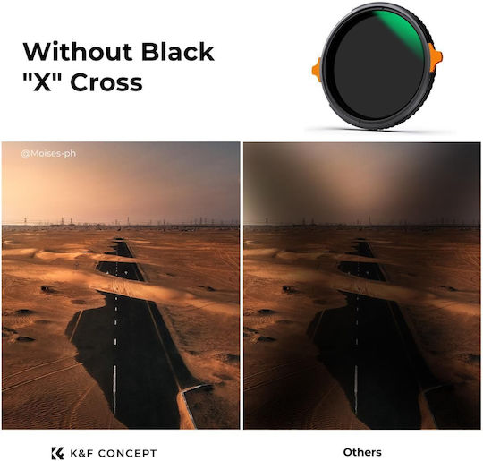 K&F Concept Nano-x Variable Filter PL / ND / CPL Durchmesser 77mm für Kameraobjektive