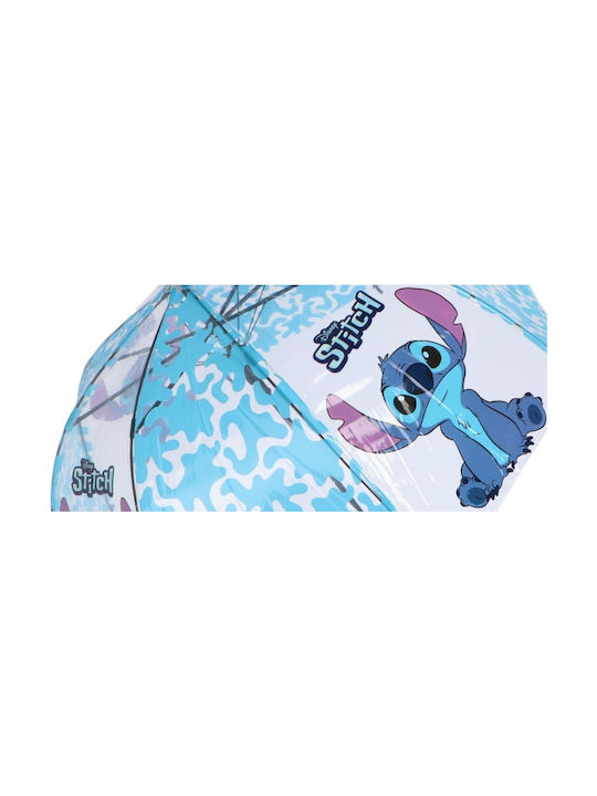 Disney Kids Curved Handle Auto-Open Umbrella Blue