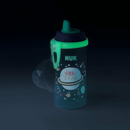 Nuk Kiddy Cup Night Educational Sippy Cup Plastic Lilac Planets for 12m+m+ 300ml
