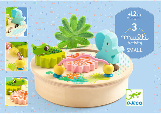Djeco Mini Animal Activity Center MultiSmall aus Hölzernes für 12+ Monate