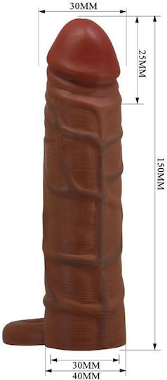 Pretty Love Penis Sleeve Penis-Verlängerung mit Vibration Fleisch 2,5cm