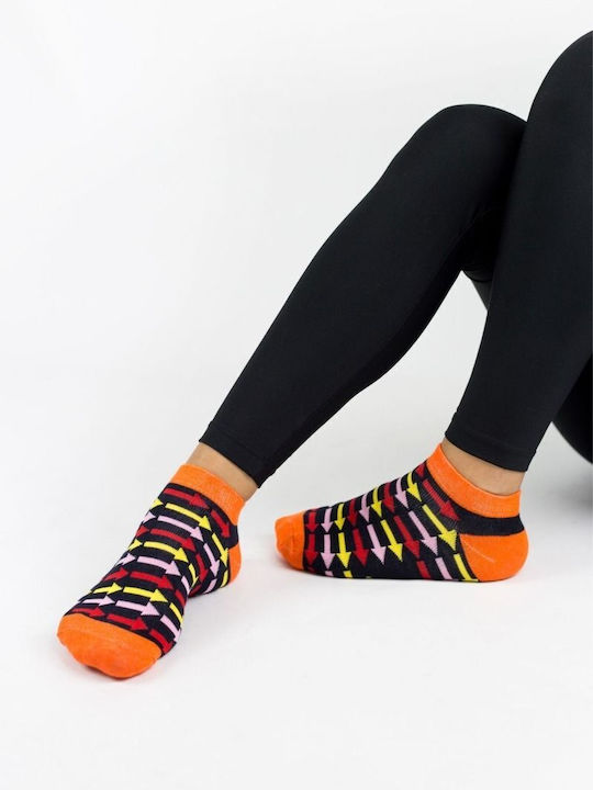 Damen Knöchelsocken Peace Baumwolle 4 Paar Modernty 26453 Mehrfarbig