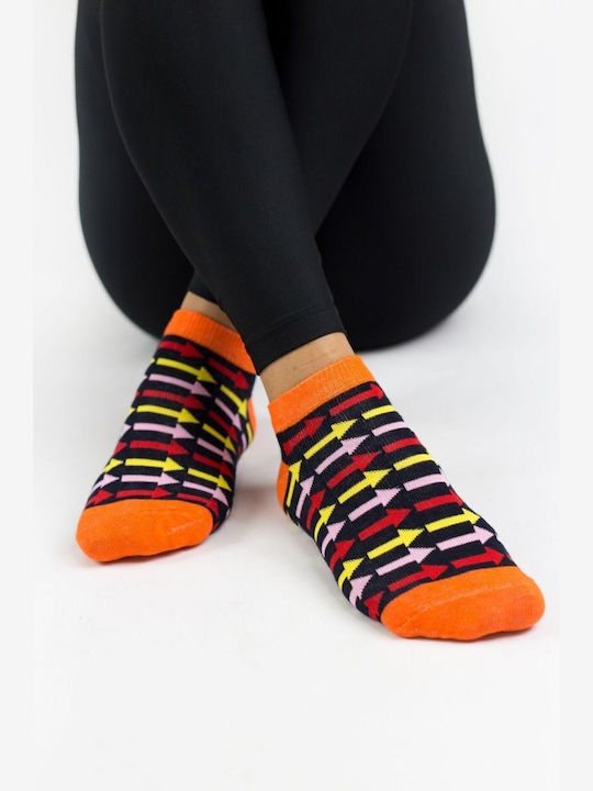 Damen Knöchelsocken Peace Baumwolle 4 Paar Modernty 26453 Mehrfarbig