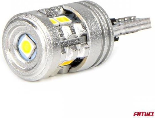 AMiO Lampen Auto T10 / W5W Canbus LED 6000K Kaltes Weiß 12-24V 2Stück