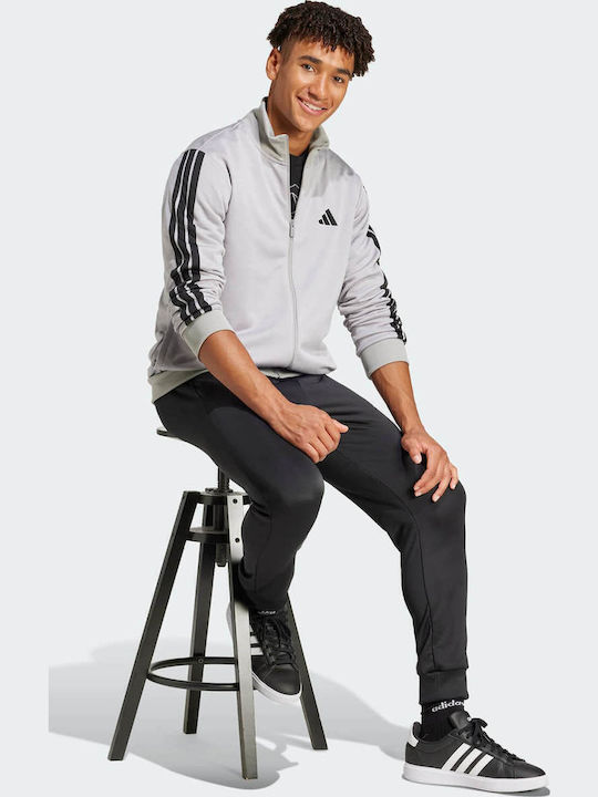 adidas 3-Stripes French Terry Sweat Set Grey