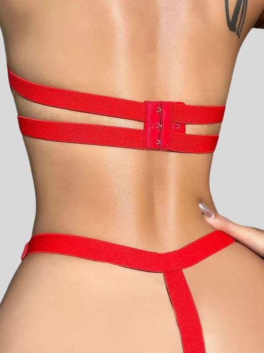 Senses Underwear Set with Bra & String Red