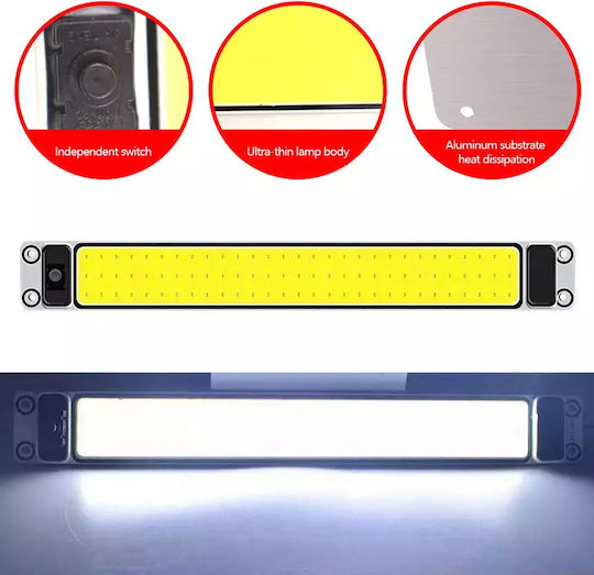 Led Vehicle Ceiling Light Powerful Light 87 Led Cob 8700lm 12/24v Switch Tc-178
