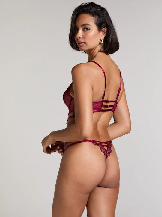Scarlett Bra without Padding Underwire Beet Red