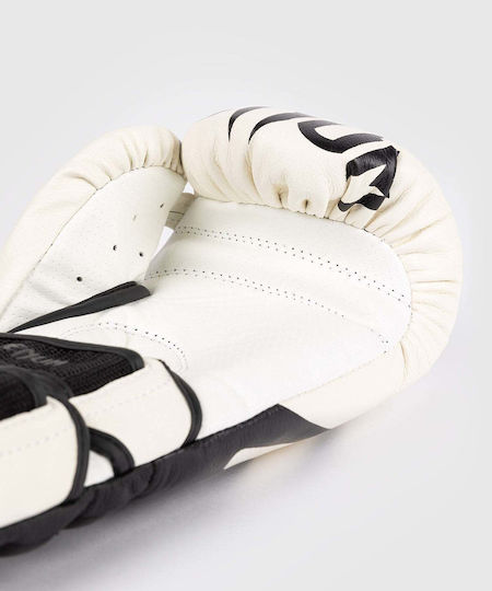 Venum Boxhandschuhe Leder für Kampf Weiß