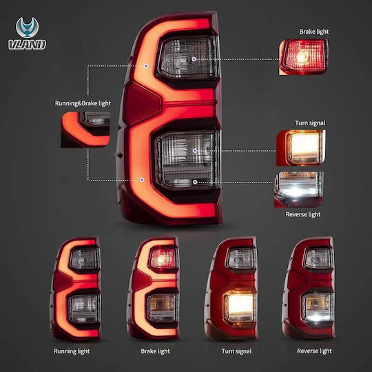 Vland Πίσω Φανάρι Led για Toyota Hilux 2015-2020