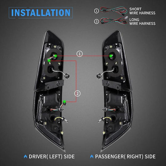 Vland Πίσω Φανάρι Led για Mitsubishi Lancer 08-17