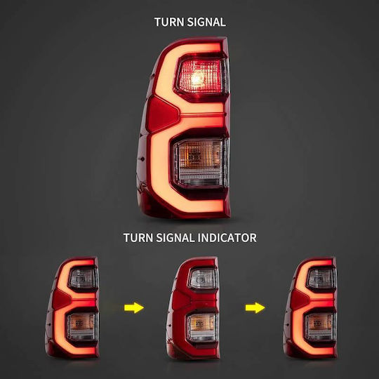 Vland Πίσω Φανάρι Led για Toyota Hilux 2015-2020