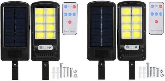 Set 2 Lămpi Solare de Perete Stradal cu Senzor de Mișcare și Telecomandă IP65