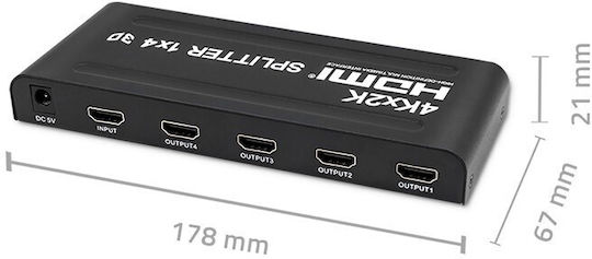Qoltec Splitter 51798 5901878517988