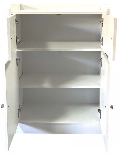 Mega Bazaar Cabinet de baie L60xA27xÎ100cm Alb