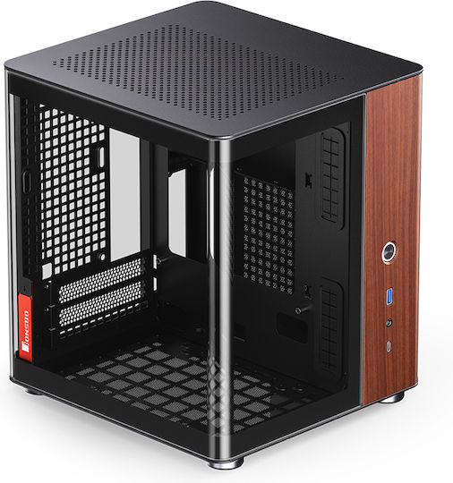 Jonsbo TK-0 Gaming Mini Tower Computer Case with Side Window Black