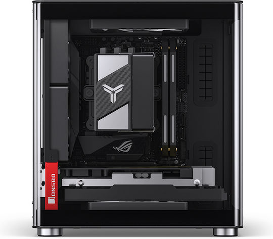 Jonsbo TK-0 Gaming Mini Tower Computer Case with Side Window Black