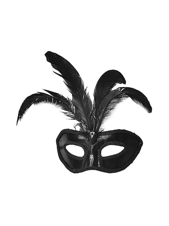 Karnevals- Maske Volles Gesicht Schwarz