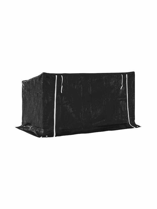 vidaXL Lemn de foc Lemn Raft Depozitare lemne Negru