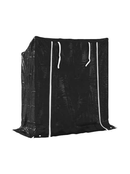 vidaXL Ξύλινο Ράφι Αποθήκευσης Ξύλων 100.5x40.5x110.5cm Μαύρο