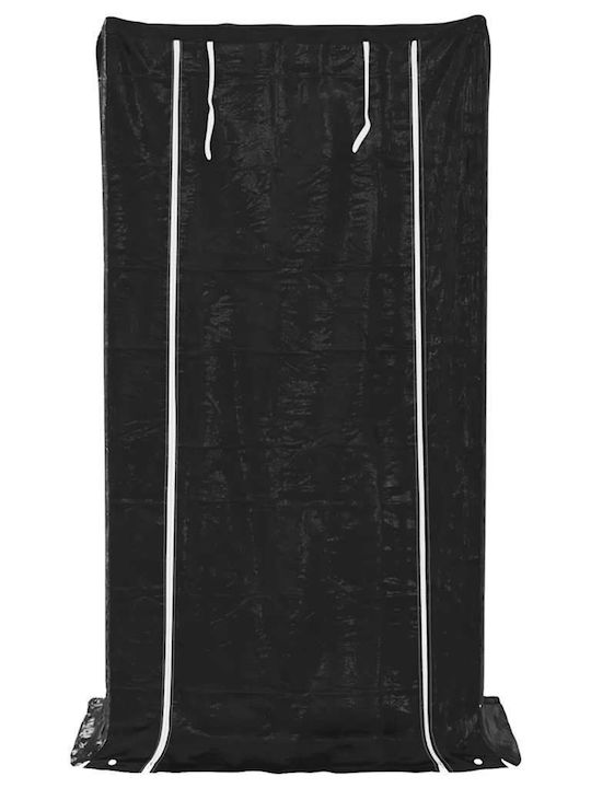 vidaXL Ξύλινο Ράφι Αποθήκευσης Ξύλων 100x60x200cm Μαύρο