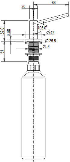 Schock Spender Metallisch Silber 500ml