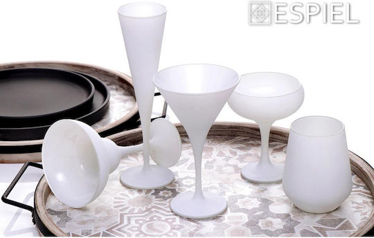 Espiel Maya Glass Champagne / White Wine made of Glass in White Color Goblet