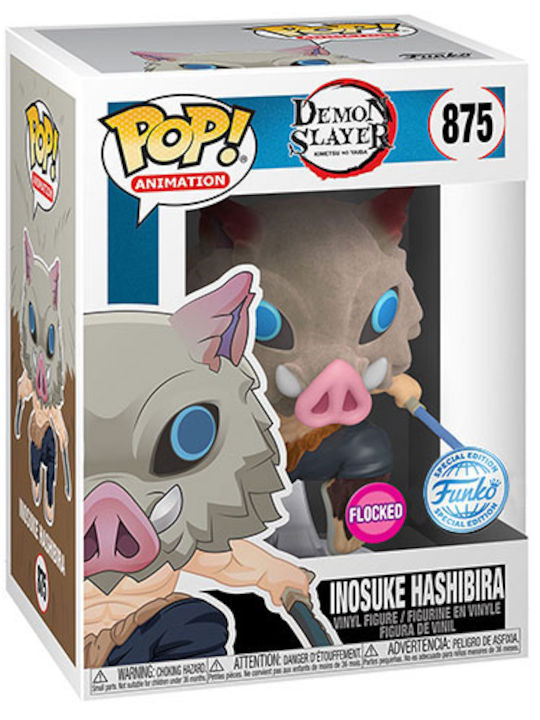 Funko Pop! Flocked Animation: Demon Slayer - Inosuke Hashibira 875 Special Edition