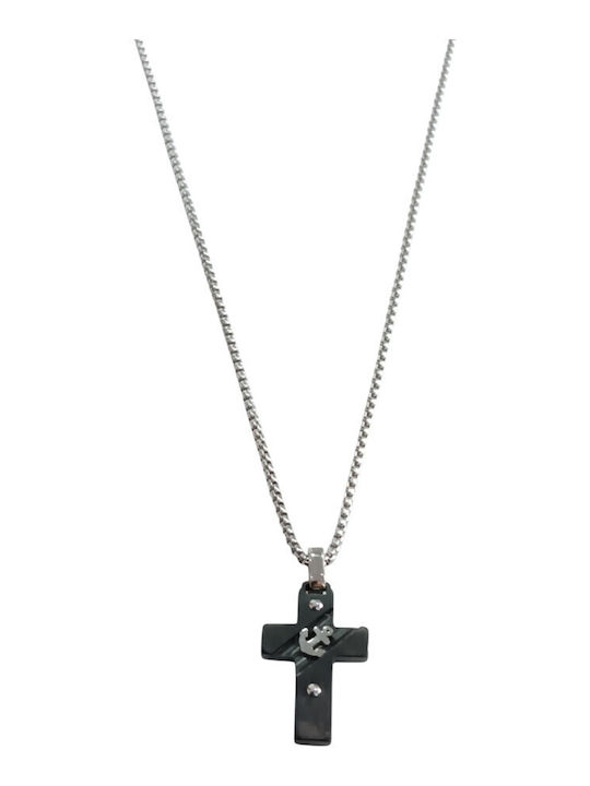 Kalliopi Silver Cruce Din Oțel