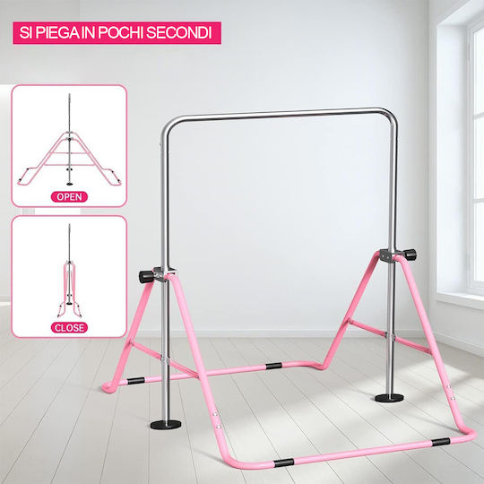 Bakaji Klappbare Tanz- und Gymnastikstange Kinder Pink Stahl 02841667