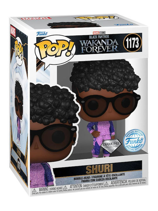 Funko Pop! Marvel: Black Panther - Shuri (Colecție de diamante) 1173 Bobble-Head Ediție Specială