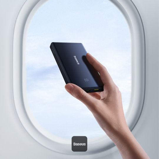 Baseus PicoGo Baterie Externă 10000mAh 20W Cu 2 Porturi De Ieșire USB-A Și Port De Ieșire USB-C Power Delivery / Încărcare Rapidă Negru Cosmic