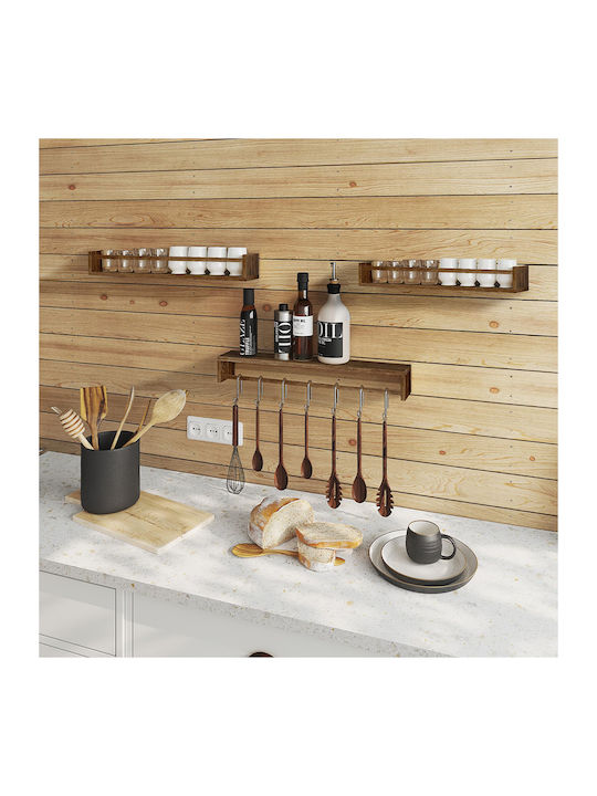 Wall Shelves Oak (3 Pieces) 60x11.5x10cm