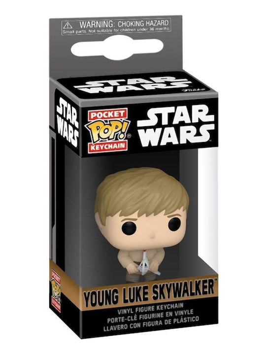 Funko Pocket Pop! Keychain Movies: Star Wars Obi-Wan Kenobi - Young Luke Skywalker Bobble-Head Vinyl Figure Keychain Bobble-Head