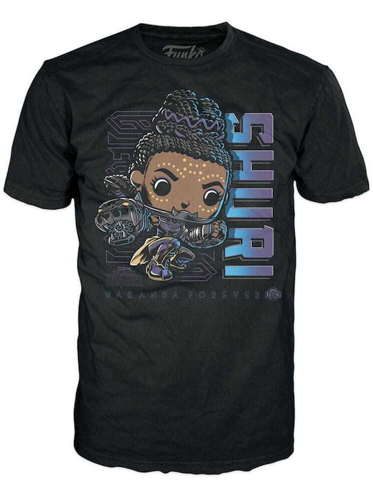 Funko Pop! Tees Marvel: Marvel - Adult: Black Panther - Shuri Vinyl Figure T-Shirt (M) Wackelkopf & Leuchtet im Dunkeln Sonderausgabe