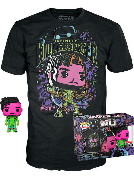 Funko Pop! Tees Marvel: Infinity Killmonger (Blacklight) (XL) (Blacklight) (XL) Bobble-Head Special Edition Funko Pop! Tees Marvel: Infinity Killmonger (Blacklight) (XL) (Blacklight) (XL) Bobble-Head Special Edition