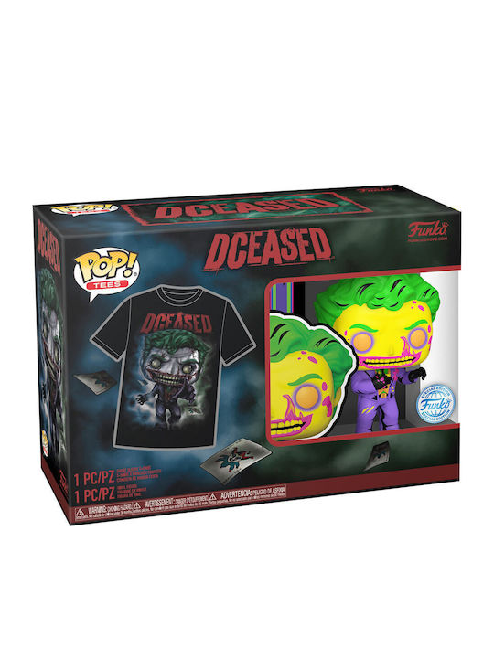 Funko Поп! Tees Филми: DC Comics - Колекционерско XL (Черна светлина) (XL) Специално издание